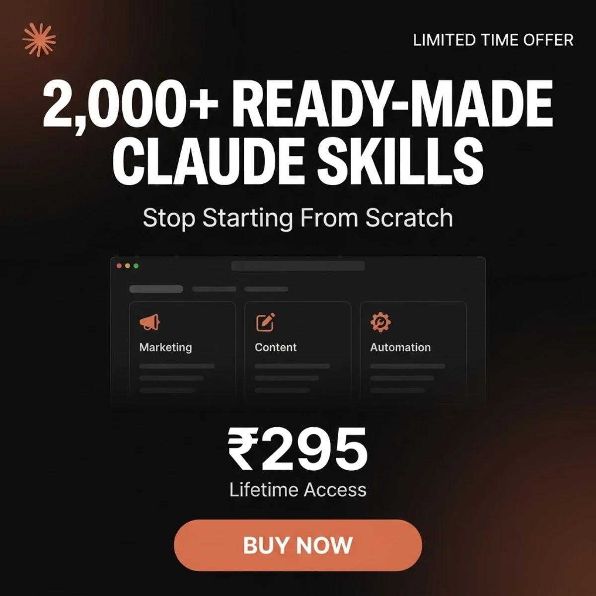 🔥 2,000+ Ready-Made Claude Skills Bundle (Lifetime Access)