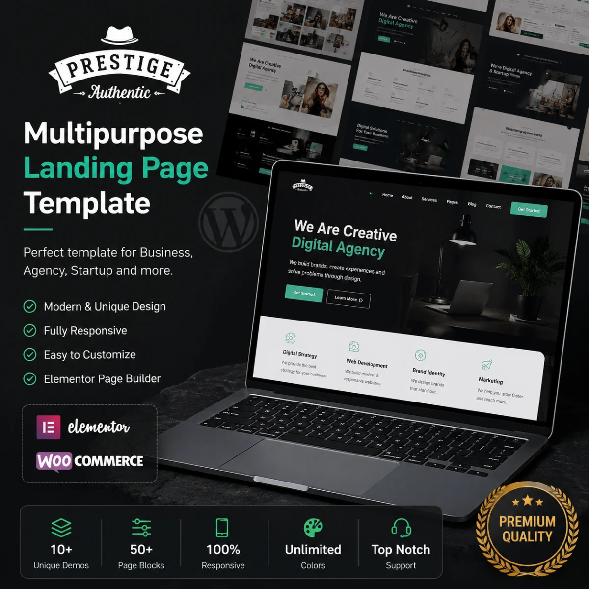 Prestige – Multi Purpose WordPress Landing Pages