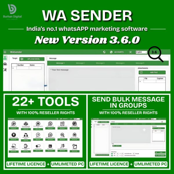 WA Sender v3.6 – WhatsApp Bulk Sender Tool